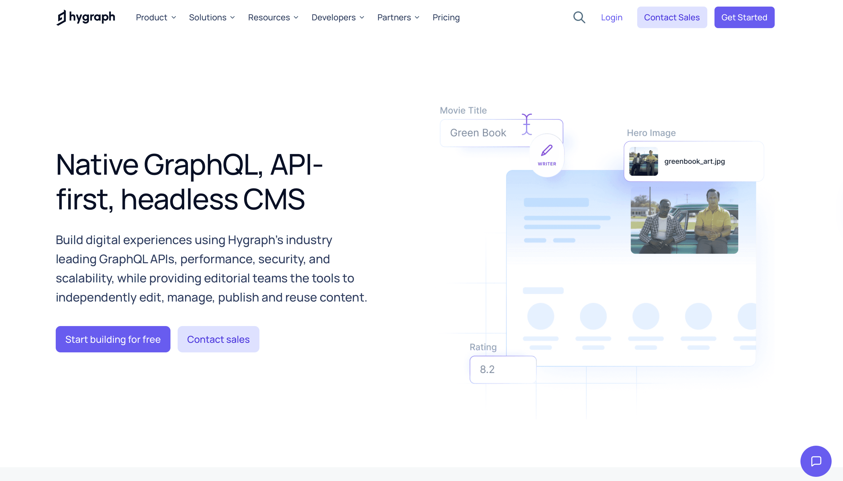 Hygraph as an option for a headless CMS platform.